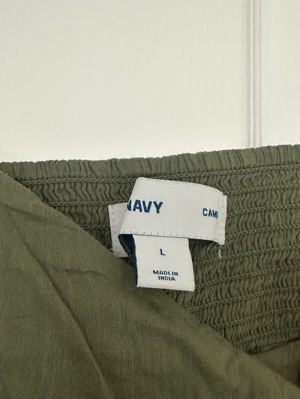 Old Navy Olive Green Spaghetti Strap Mini Dress - Picture 3 of 3